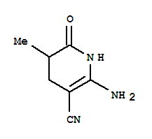 3-Pyridinecarbonitrile,  2-amino-1,4,5,6-tetrahydro-5-methyl-6-oxo- molecular structure