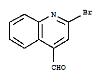 2-BROMOQUINOLINE-4-CARBOXALDEHYDE molecular structure