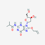 8-ALLYLOXY-N2-ISOBUTYRYL-2-DEOXYGUANOSINE molecular structure
