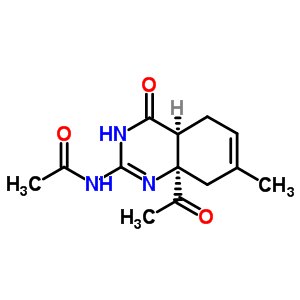 N-[(4aS,8aR)-8a-acetyl-7-methyl-4-oxo-3,4,4a,5,8,8a-hexahydroquinazolin-2-yl]acetamide