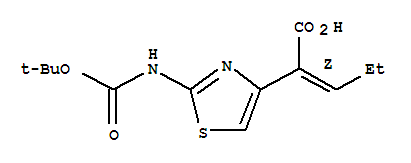 (Z)-2-(2-tert-Butoxycarbonylaminothiazol-4-yl)-2-pentenoic acid