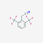 2-(2,6-Bis(trifluoromethyl)phenyl)acetonitrile molecular structure