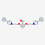 1-[2,6-bis[3-(4-phenyl-3,6-dihydro-2h-pyridin-1-yl)propoxy]phenyl]ethanone molecular structure