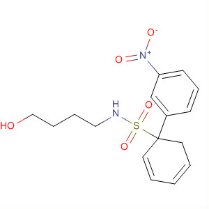 [1,1'-Biphenyl]-4-sulfonamide, N-(4-hydroxybutyl)-3'-nitro- molecular structure