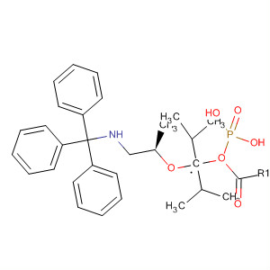 Phosphonic acid,[[(1R)-1-methyl-2-[(triphenylmethyl)amino]ethoxy]methyl]-,bis(1-methylethyl) ester molecular structure
