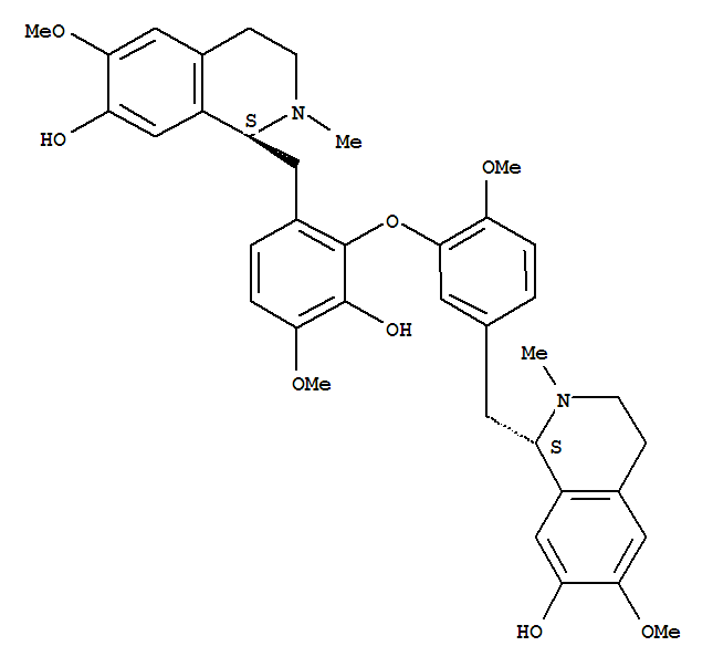 7-Isoquinolinol,1,2,3,4-tetrahydro-1-[[3-hydroxy-4-methoxy-2-[2-methoxy-5-[(1,2,3,4-tetrahydro-7-hydroxy-6-methoxy-2-methyl-1-isoquinolinyl)methyl]phenoxy]phenyl]methyl]-6-methoxy-2-methyl-,[S-(R*,R*)]-