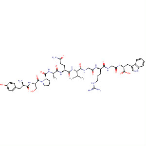 L-Tryptophan,L-tyrosyl-L-seryl-L-prolyl-L-alanyl-L-glutaminyl-L-valylglycyl-L-arginylglycyl- molecular structure