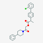 2-(4-PHENYLPIPERIDIN-1-YL)-2-OXOETHYL-2-(2'-CHLORO-4-BIPHENYLYL)PROPIONATE