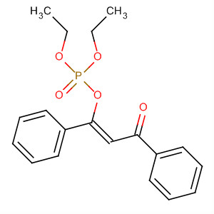 Phosphoric acid, diethyl 3-oxo-1,3-diphenyl-1-propenyl ester, (Z)- molecular structure