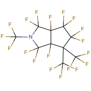 Cyclopenta[c]pyrrole,1,1,3,3,3a,4,4,5,5,6a-decafluorooctahydro-2,6,6-tris(trifluoromethyl)- molecular structure