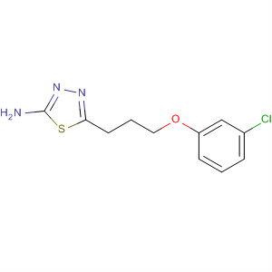 1,3,4-Thiadiazol-2-amine, 5-[3-(3-chlorophenoxy)propyl]- molecular structure