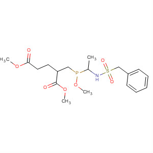 Pentanedioic acid,2-[[methoxy[1-[[(phenylmethyl)sulfonyl]amino]ethyl]phosphinyl]methyl]-,dimethyl ester