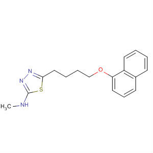 1,3,4-Thiadiazol-2-amine, N-methyl-5-[4-(1-naphthalenyloxy)butyl]- molecular structure