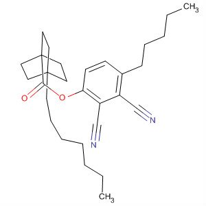 Bicyclo[2.2.2]octane-1-carboxylic acid, 4-heptyl-,2,3-dicyano-4-pentylphenyl ester molecular structure