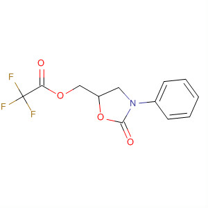 Acetic acid, trifluoro-, (2-oxo-3-phenyl-5-oxazolidinyl)methyl ester molecular structure