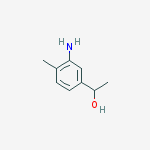 1-(3-amino-4-methylphenyl)ethanol molecular structure