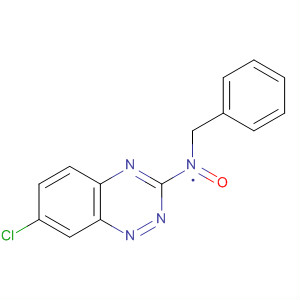 1,2,4-Benzotriazin-3-amine, 7-chloro-N-(phenylmethyl)-, 1-oxide molecular structure