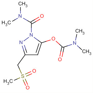 Carbamic acid, dimethyl-,1-[(dimethylamino)carbonyl]-3-[(methylsulfonyl)methyl]-1H-pyrazol-5-ylester molecular structure