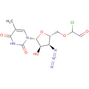 Thymidine, 3'-azido-3'-deoxy-, 5'-(chloroacetate) molecular structure