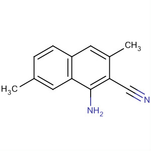 2-Naphthalenecarbonitrile, 1-amino-3,7-dimethyl- molecular structure