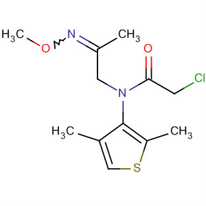 Acetamide,2-chloro-N-(2,4-dimethyl-3-thienyl)-N-[2-(methoxyimino)propyl]- molecular structure