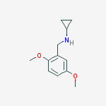 Benzenemethanamine, N-cyclopropyl-2,5-dimethoxy- molecular structure
