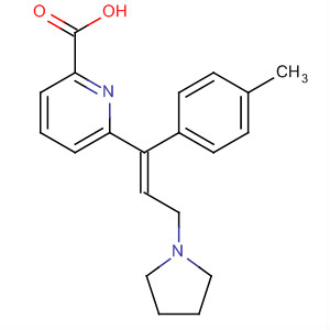 2-Pyridinecarboxylic acid,6-[1-(4-methylphenyl)-3-(1-pyrrolidinyl)-1-propenyl]-, (E)-