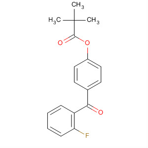 Propanoic acid, 2,2-dimethyl-, 4-(2-fluorobenzoyl)phenyl ester molecular structure