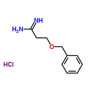 3-Benzyloxy-propionamidine HCl molecular structure