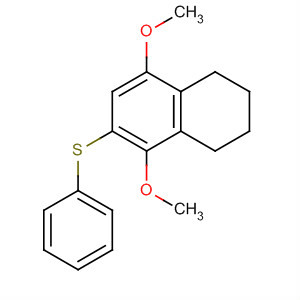 Naphthalene, 1,2,3,4-tetrahydro-5,8-dimethoxy-6-(phenylthio)- molecular structure