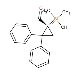 Cyclopropanecarboxaldehyde, 2,2-diphenyl-1-(trimethylsilyl)-, (R)- molecular structure