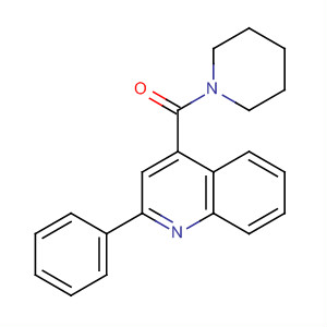 Piperidine, 1-[(2-phenyl-4-quinolinyl)carbonyl]- molecular structure