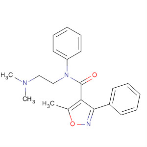 4-Isoxazolecarboxamide,N-[2-(dimethylamino)ethyl]-5-methyl-N,3-diphenyl- molecular structure
