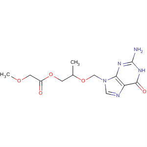 Acetic acid, methoxy-,2-[(2-amino-1,6-dihydro-6-oxo-9H-purin-9-yl)methoxy]-1,3-propanediylester molecular structure