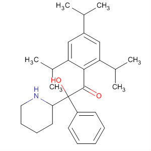 2-Piperidinemethanol, a-phenyl-1-[2,4,6-tris(1-methylethyl)benzoyl]- molecular structure