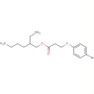 Propanoic acid, 3-[(4-bromophenyl)thio]-, 2-ethylhexyl ester molecular structure