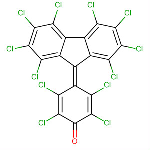 2,5-Cyclohexadien-1-one,2,3,5,6-tetrachloro-4-(1,2,3,4,5,6,7,8-octachloro-9H-fluoren-9-ylidene)- molecular structure