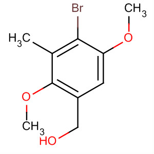 Benzenemethanol, 4-bromo-2,5-dimethoxy-3-methyl- molecular structure