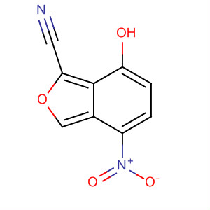 2-Benzofurancarbonitrile, 7-hydroxy-4-nitro- molecular structure