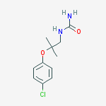 [2-(4-chlorophenoxy)-2-methylpropyl]urea molecular structure