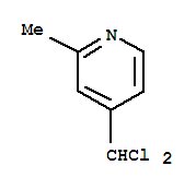 Pyridine,4-(dichloromethyl)-2-methyl- molecular structure