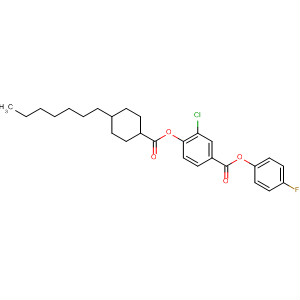Benzoic acid, 3-chloro-4-[[(4-heptylcyclohexyl)carbonyl]oxy]-,4-fluorophenyl ester, trans-