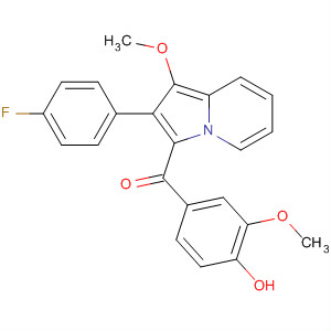 Methanone,[2-(4-fluorophenyl)-1-methoxy-3-indolizinyl](4-hydroxy-3-methoxyphenyl)-