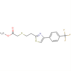 Acetic acid, [[2-[4-[4-(trifluoromethyl)phenyl]-2-thiazolyl]ethyl]thio]-,methyl ester