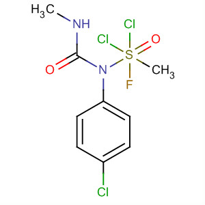 Methanesulfenamide,1,1-dichloro-N-(4-chlorophenyl)-1-fluoro-N-[(methylamino)carbonyl]- molecular structure