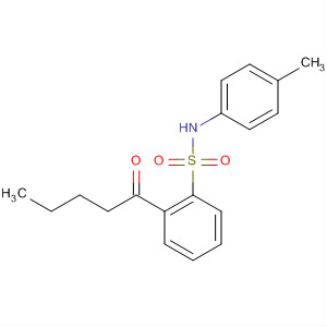 Benzenesulfonamide, N-(4-methylphenyl)-2-(1-oxopentyl)- molecular structure
