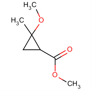 Cyclopropanecarboxylic acid, 2-methoxy-2-methyl-, methyl ester, trans- molecular structure