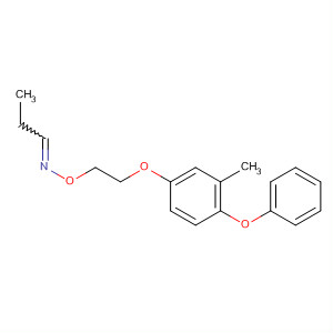 Propanal, O-[2-(3-methyl-4-phenoxyphenoxy)ethyl]oxime molecular structure