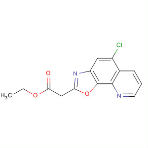 Oxazolo[4,5-h]quinoline-2-acetic acid, 5-chloro-, ethyl ester molecular structure