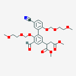 Butanedioic acid, 2-[5'-cyano-5-forMyl-2',6-bis[(2-Methoxyethoxy)Methoxy][1,1'-biphenyl]-3-yl]-, 1,4-diMethyl ester molecular structure